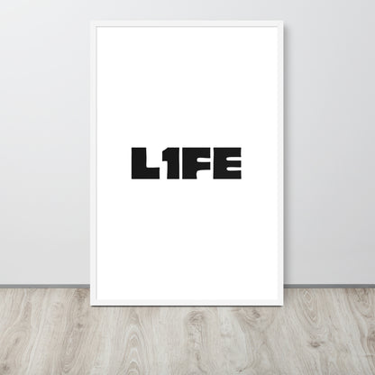 RILEY RU - L1FE - Framed poster