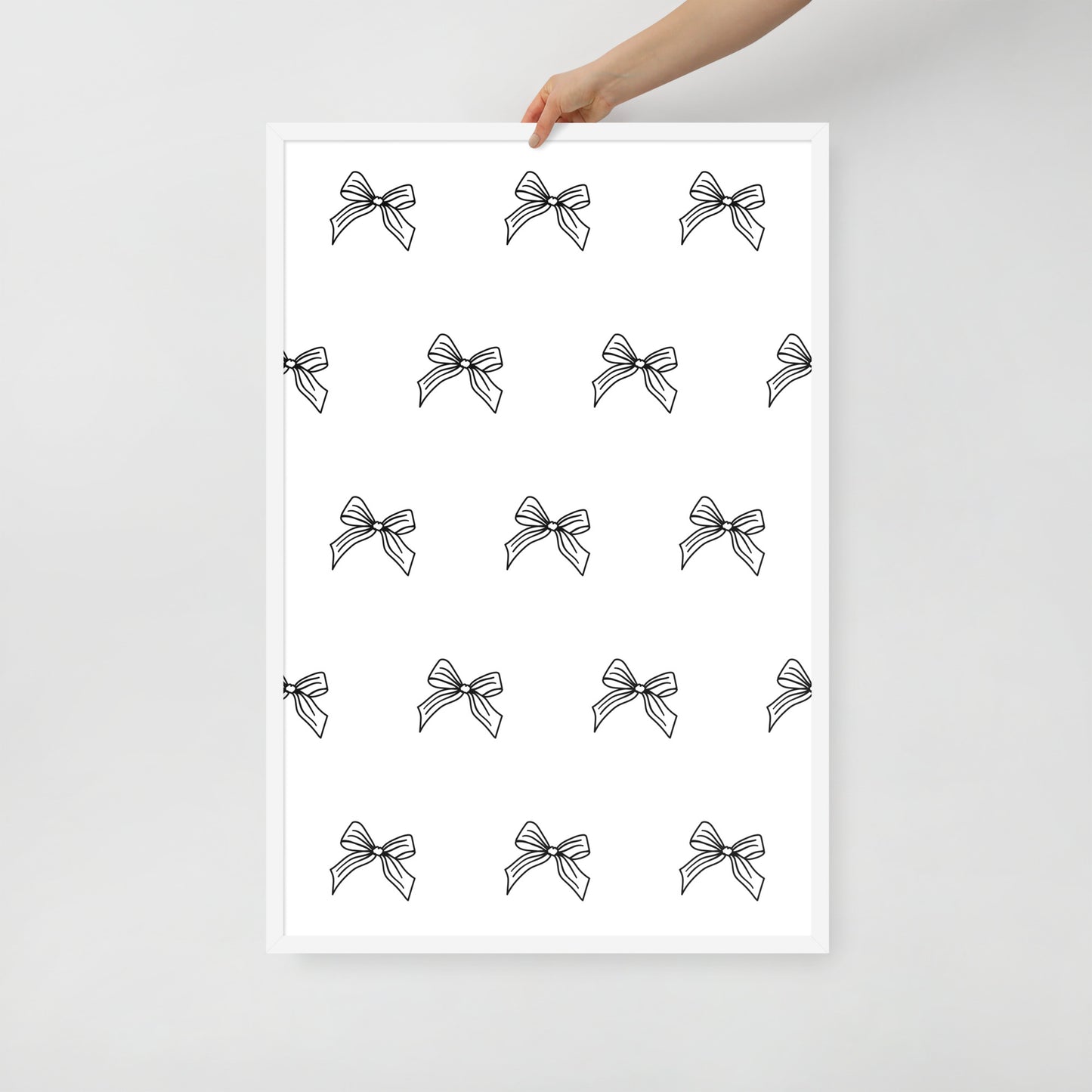 RILEY RU Sketched Bow - Framed poster