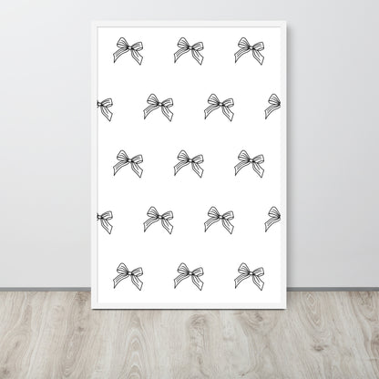 RILEY RU Sketched Bow - Framed poster