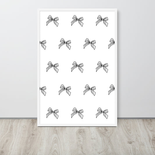 RILEY RU Sketched Bow - Framed poster