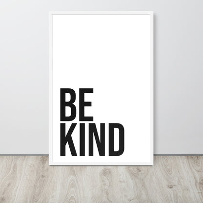 RILEY RU - Be Kind - Framed poster