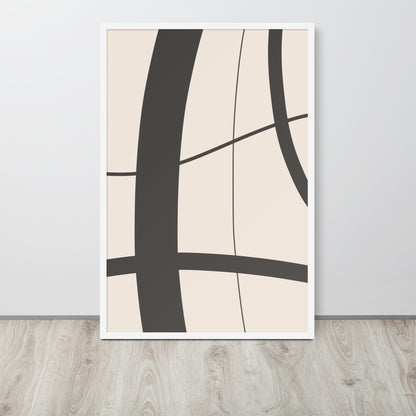 RILEY RU - Abstract Art - Framed poster