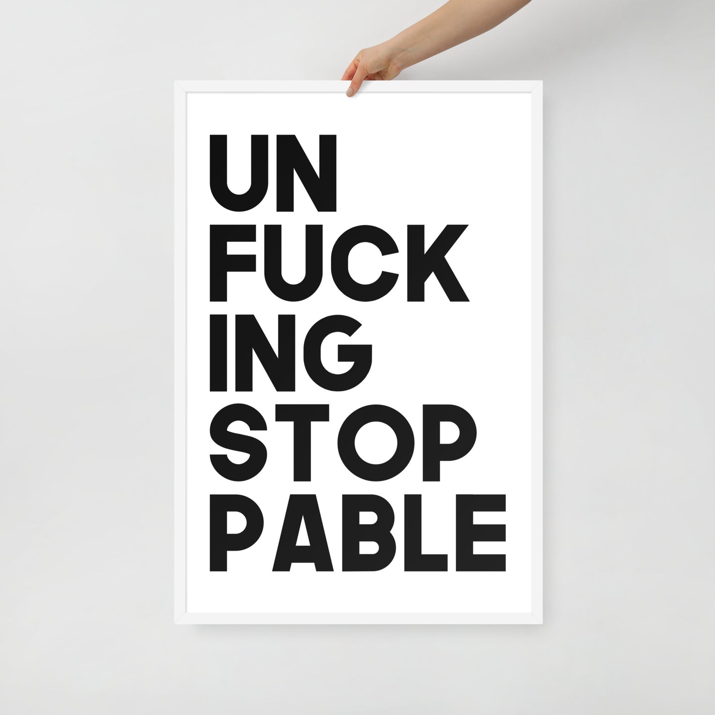RILEY RU - Unstoppable - Framed poster