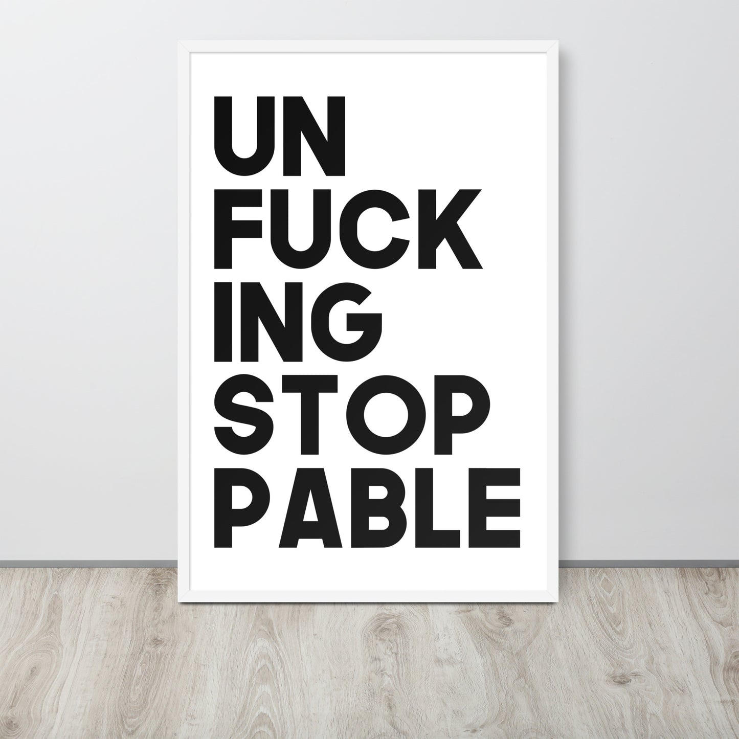 RILEY RU - Unstoppable - Framed poster