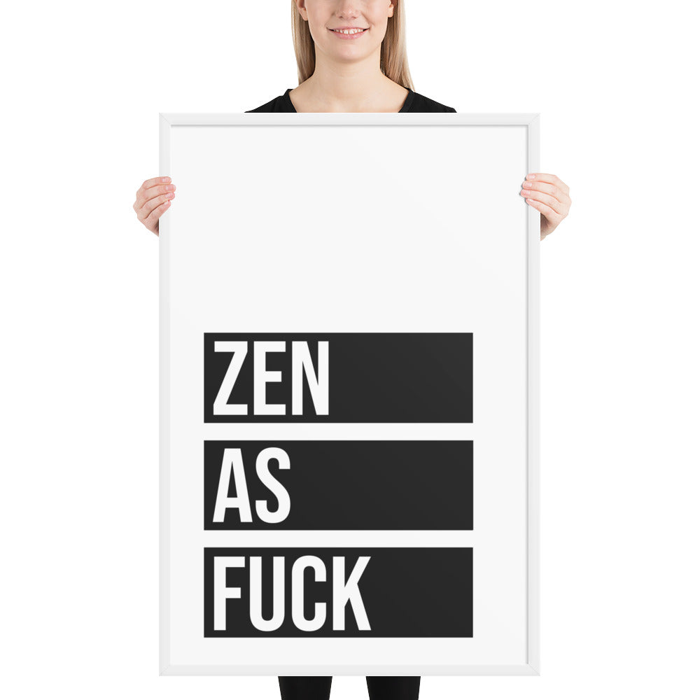 RILEY RU - Zen as - Framed poster