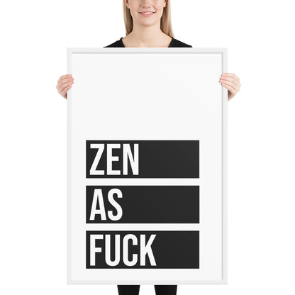 RILEY RU - Zen as - Framed poster