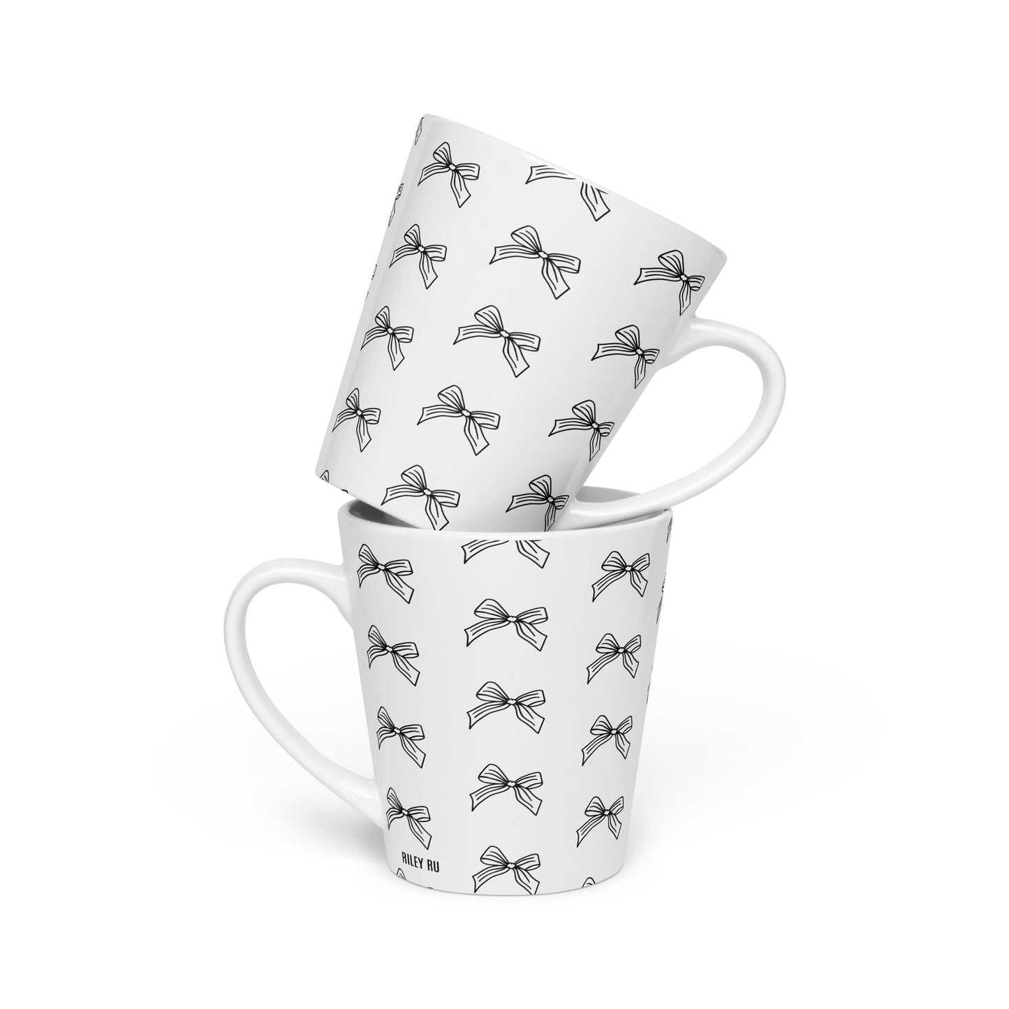 RILEY RU Sketched Bows - Latte mug 12oz