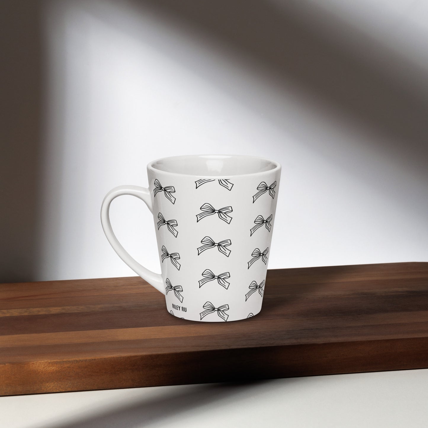 RILEY RU Sketched Bows - Latte mug 12oz