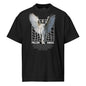 Black t-shirt with 'Fallen Angel' graphic design on a white background