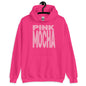 Pink hoodie with 'PINK MOCHA' text on a white background