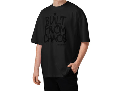Person wearing a black t-shirt with 'MOVE SILENCE' text on a white background