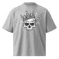 Gray t-shirt with 'Worthy' and lamb graphic on a white background