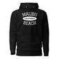 Black hoodie with a license plate design on a white background