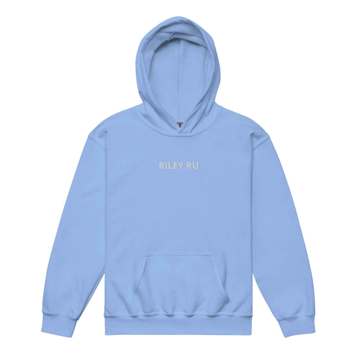 RILEY RU Embroidered Logo Youth Heavy Blend Hoodie
