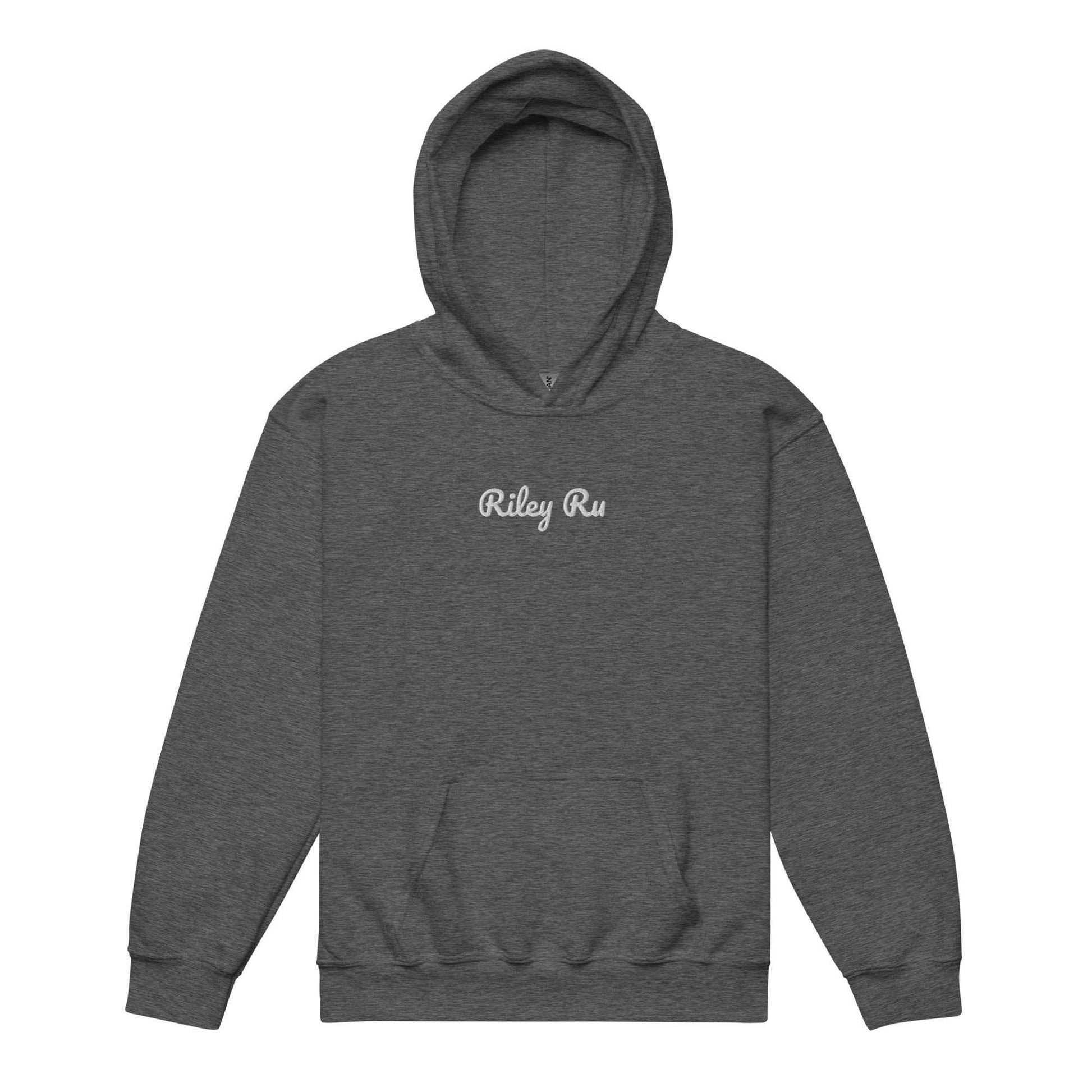 RILEY RU Embroidered Logo Youth Hoodie