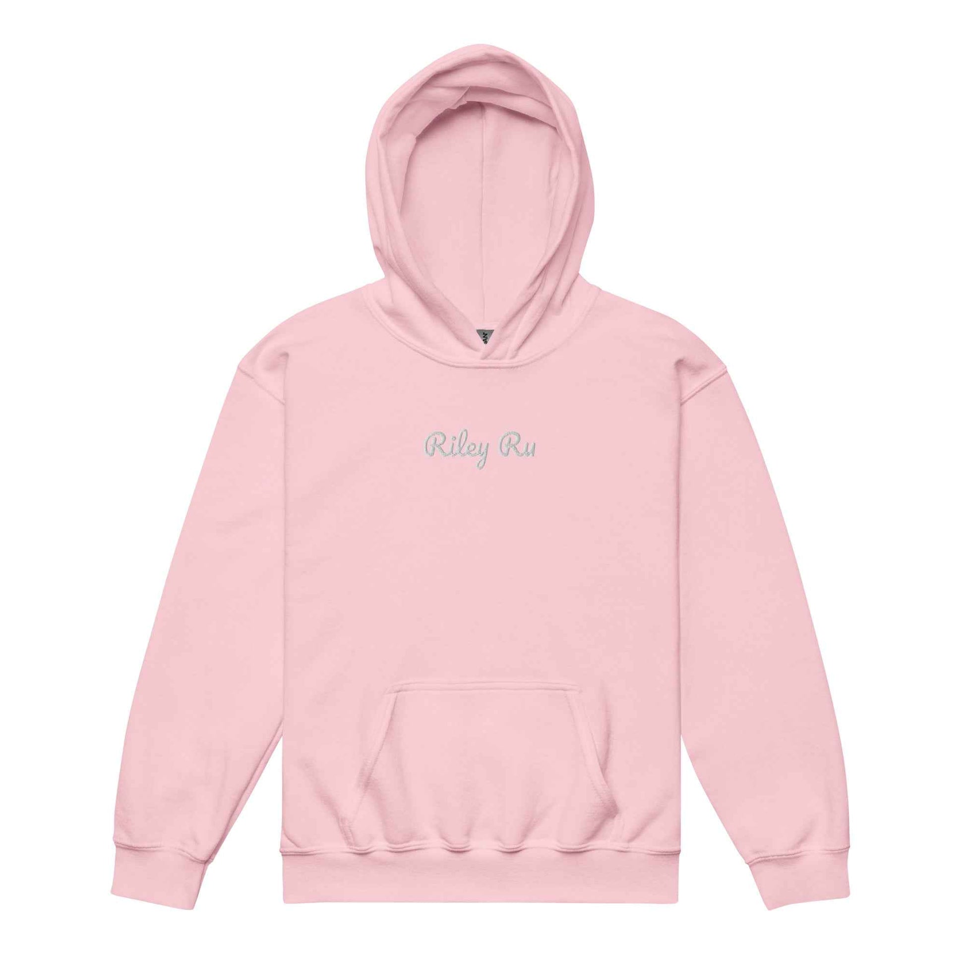 RILEY RU Embroidered Logo Youth Hoodie