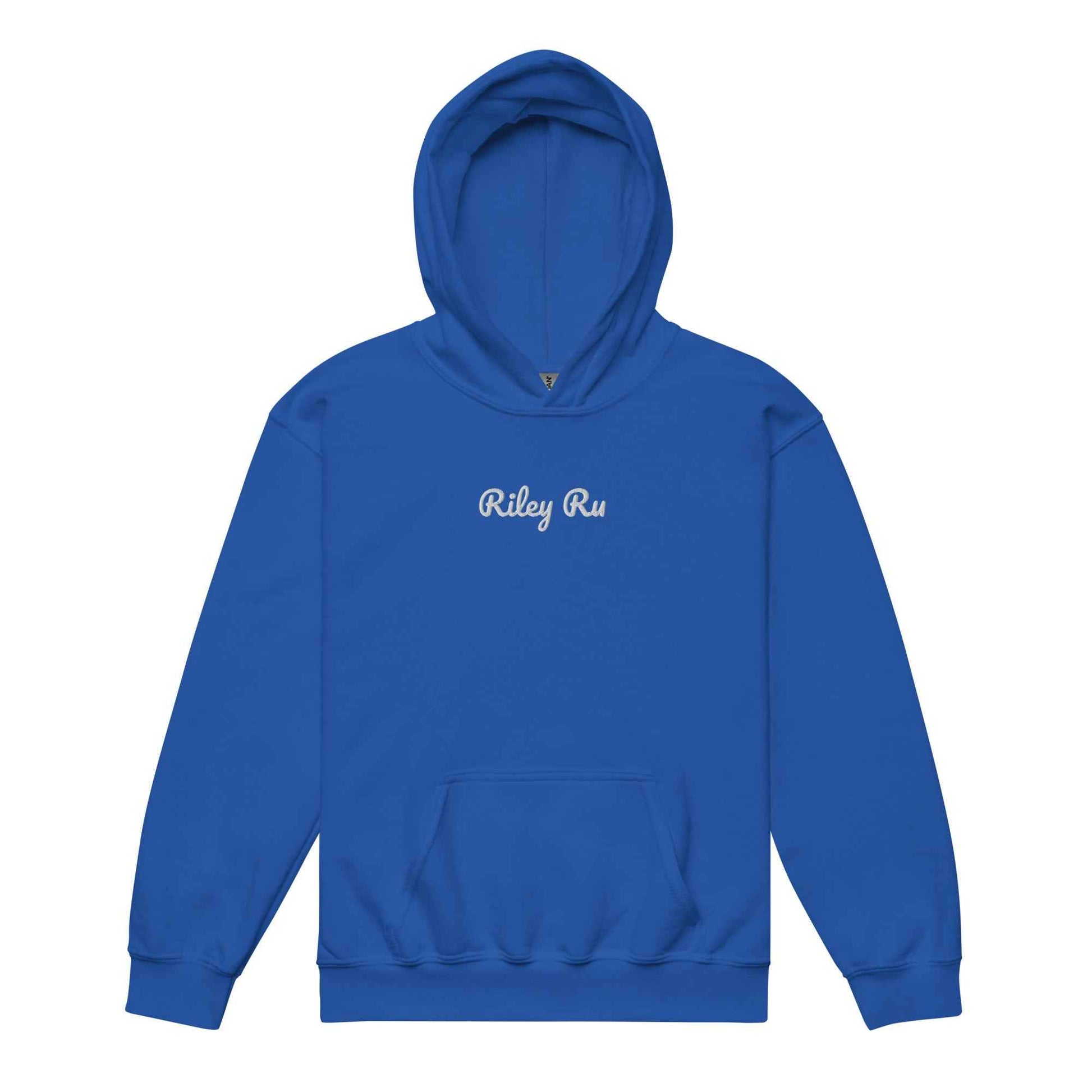 RILEY RU Embroidered Logo Youth Hoodie